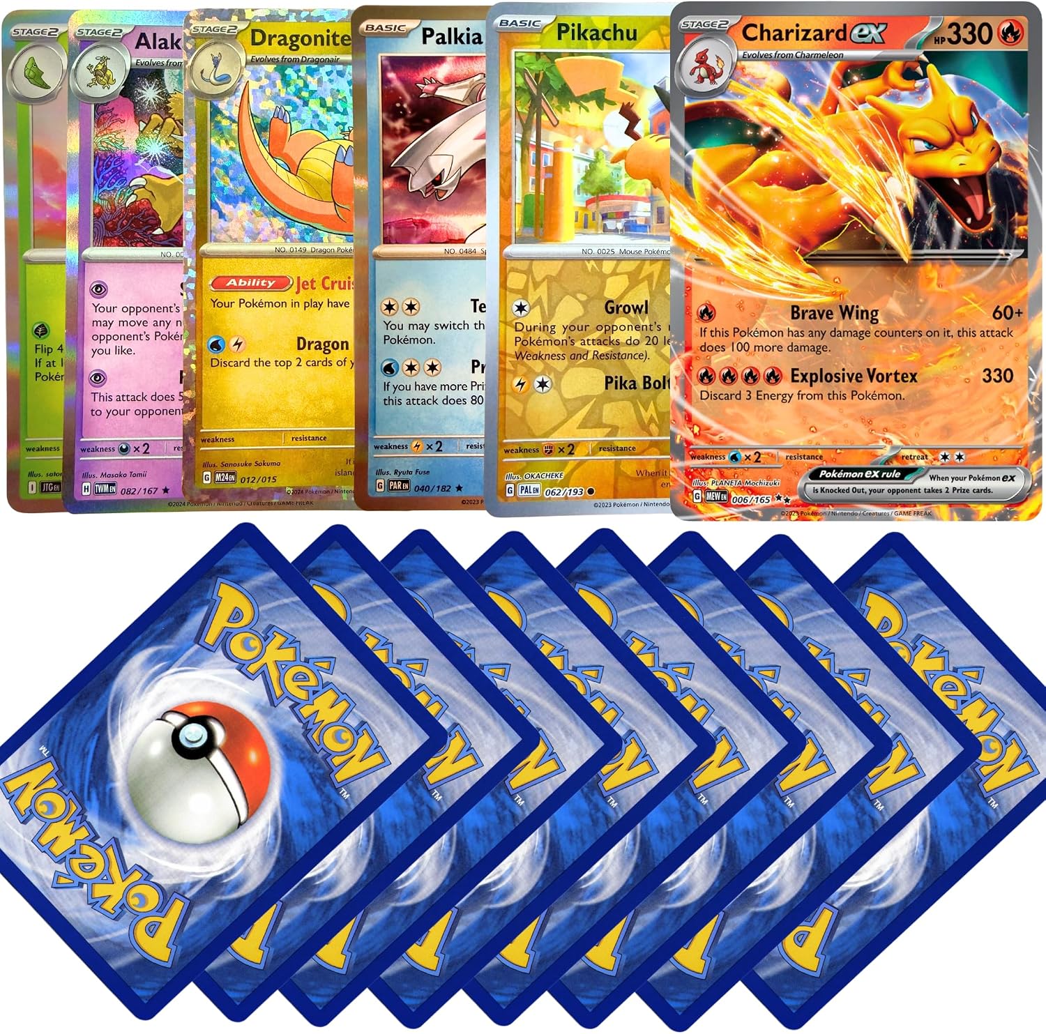 Paquete de 101 cartas de Pokémon con 1 tarjeta EX garantizada